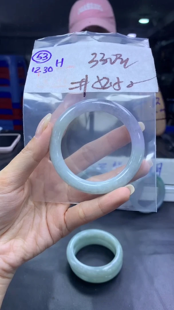 未镶嵌定制翡翠53手镯52.5纹+330元+拍一发一