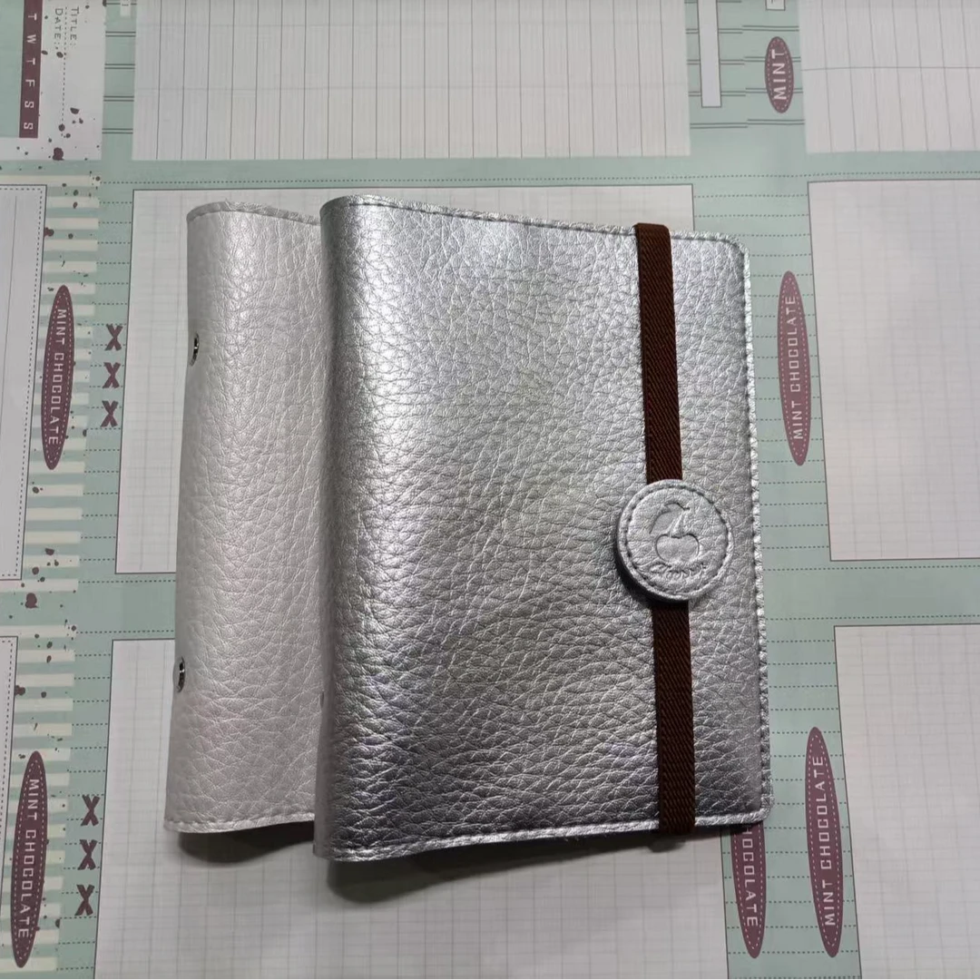 书慧奇葩A6 真皮壳 双层内带夹层 带绑带~ （适配105*148内芯）