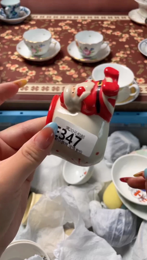 瓷片暖**咪瓷器瓷器E347