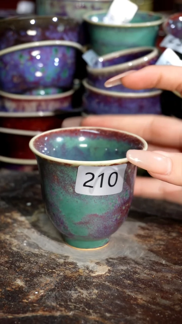 摆件精品窑变钧瓷茶器