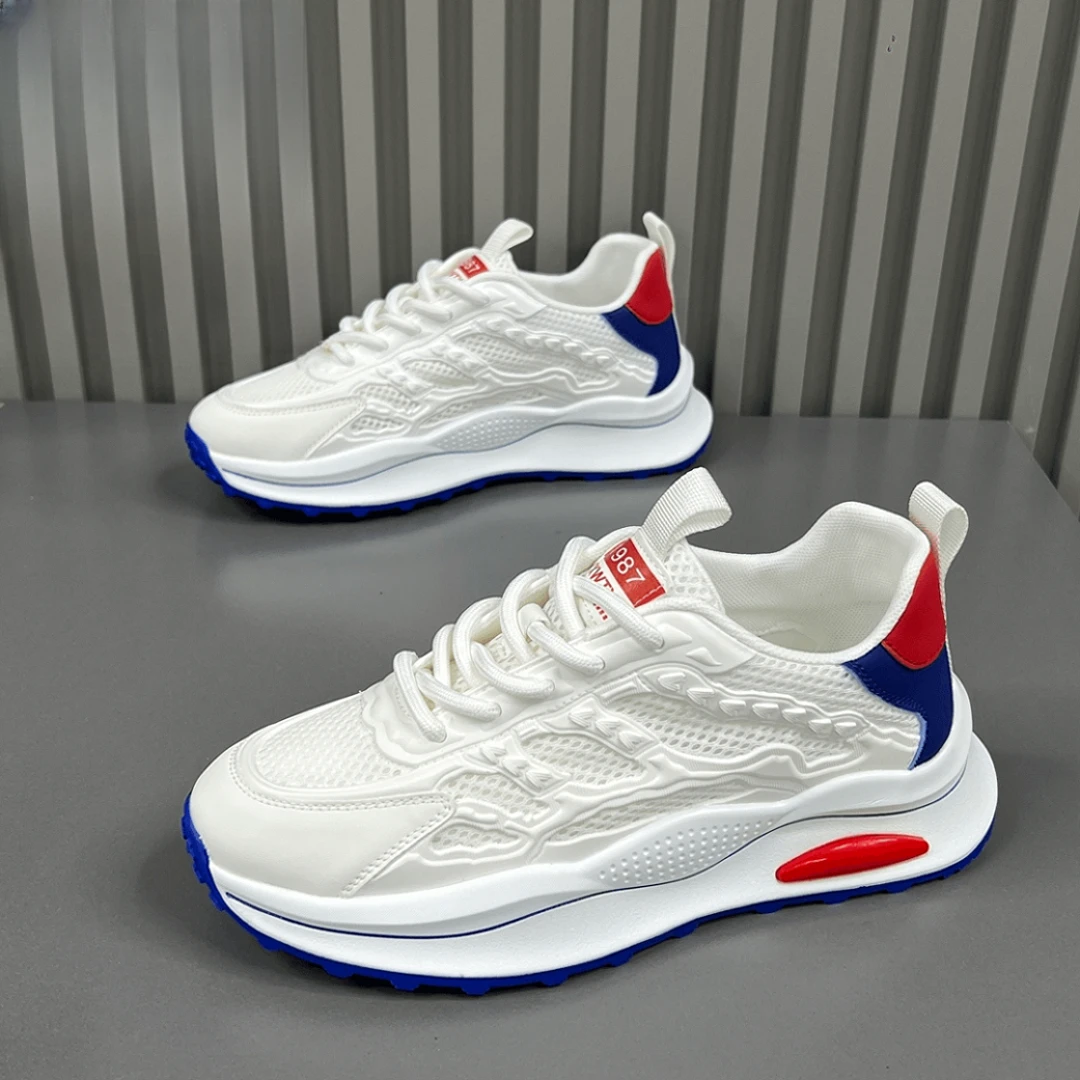 男鞋2024春季新款透气网面休闲鞋潮流百搭时尚男士潮鞋韩版跑步