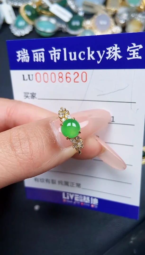 【闪购商品】翡翠颈饰银S925镶嵌8620
