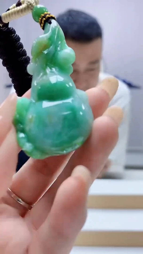 未镶嵌定制翡翠4898DD-毛货挂件15