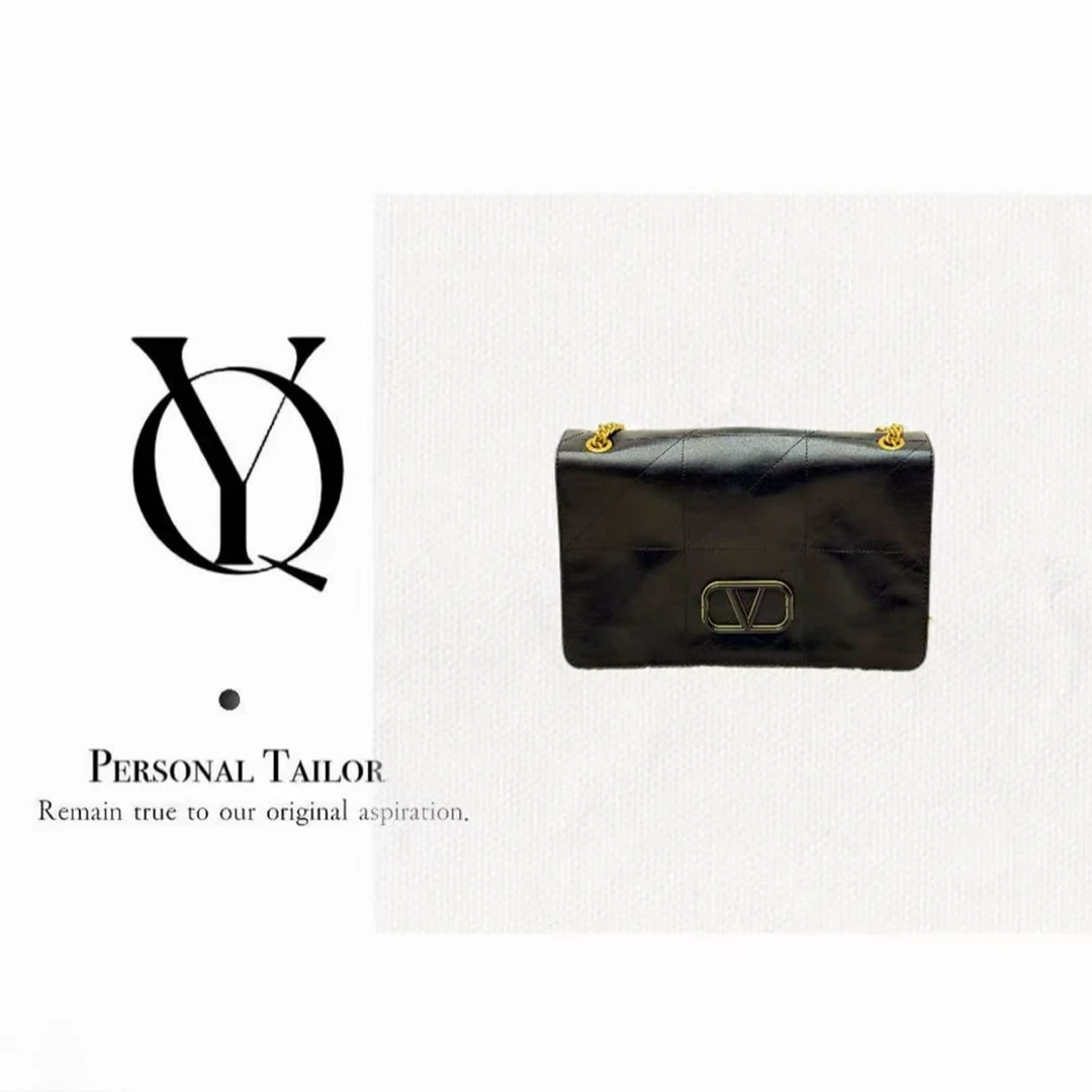 YUQIAO/【Tote】29cm油蜡牛皮腋下包黑色YQ174