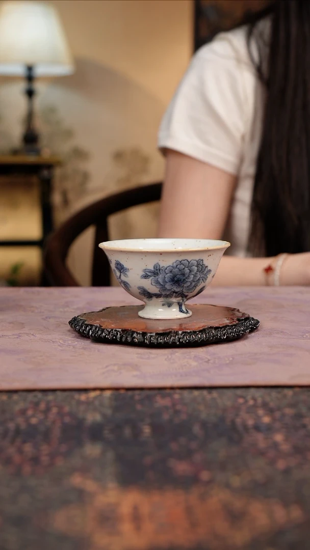 杯景德镇陶瓷杯碗柴烧多人