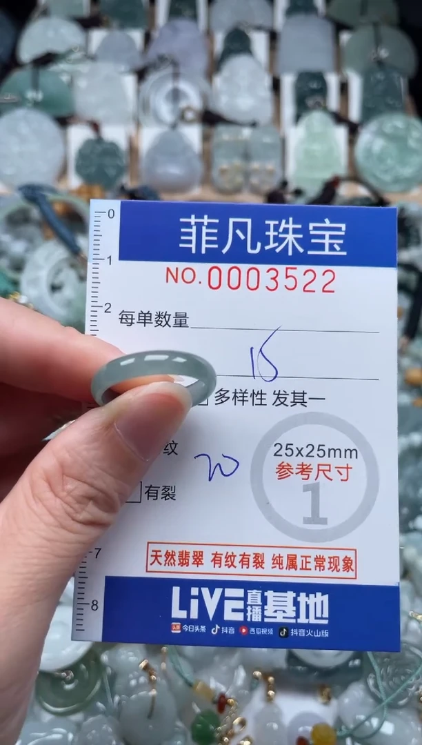 翡翠未镶嵌颈饰00..3522