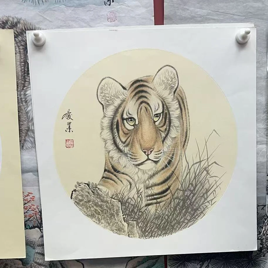 赵庆业国画作品月雨