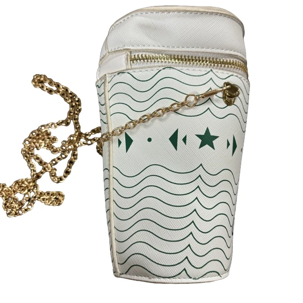 网红链条斜挎款杯子形状包