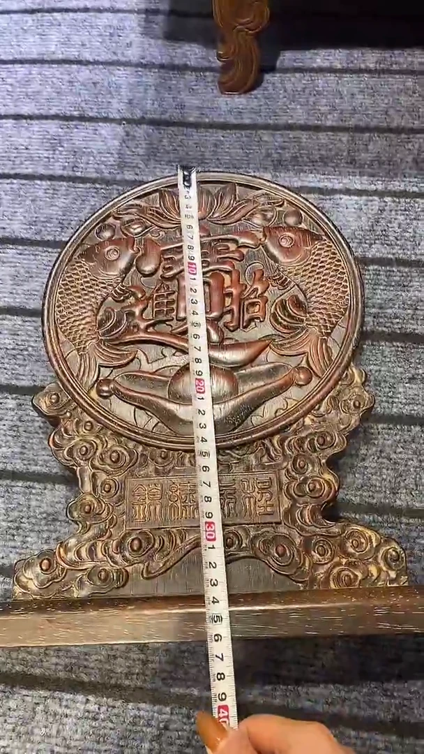 木紫檀雕刻一物一拍
