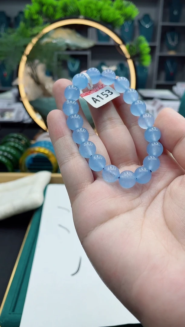 未镶嵌手链海蓝宝石A153