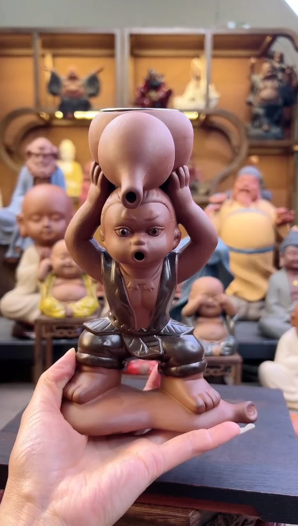 紫砂茶宠器闵茶宠摆件