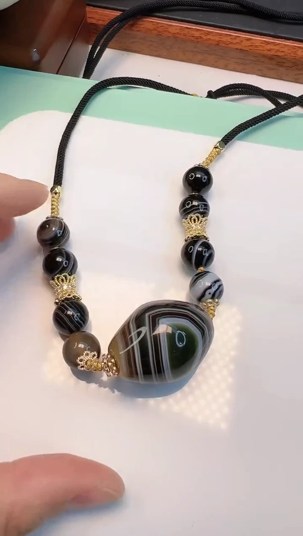 玛瑙/玉髓项链未镶嵌Y21461（拍一发一）多样性发货