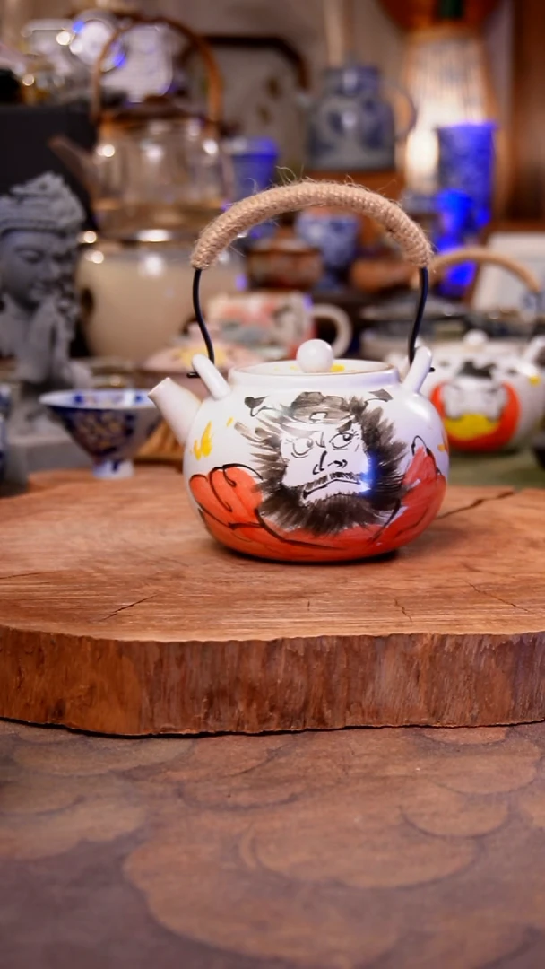 杯子陶钟馗手工手绘手工手绘