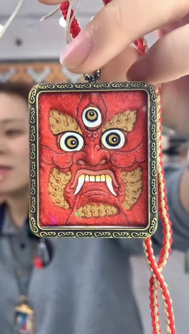 吊坠眼睛 纯手绘唐卡  （不退不换）