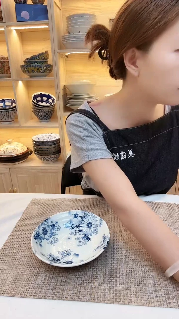 陶瓷花集6.5英寸盘子2只