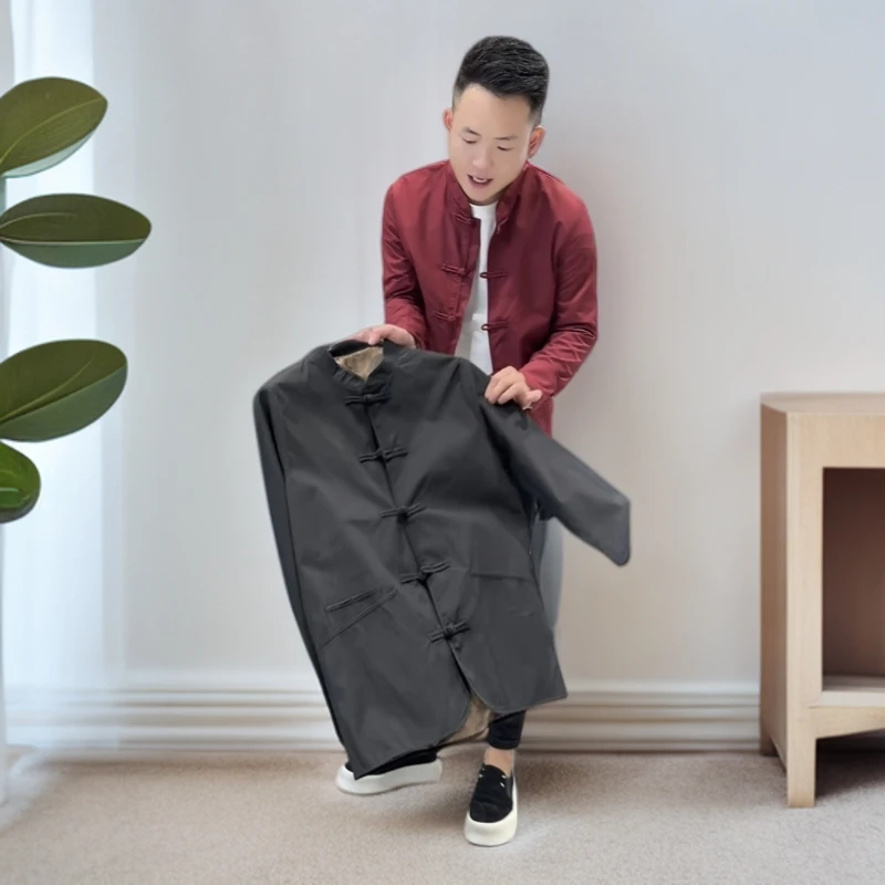 小侯+8201秋季新款时尚百搭休闲潮流中国风复古高级感盘扣夹克