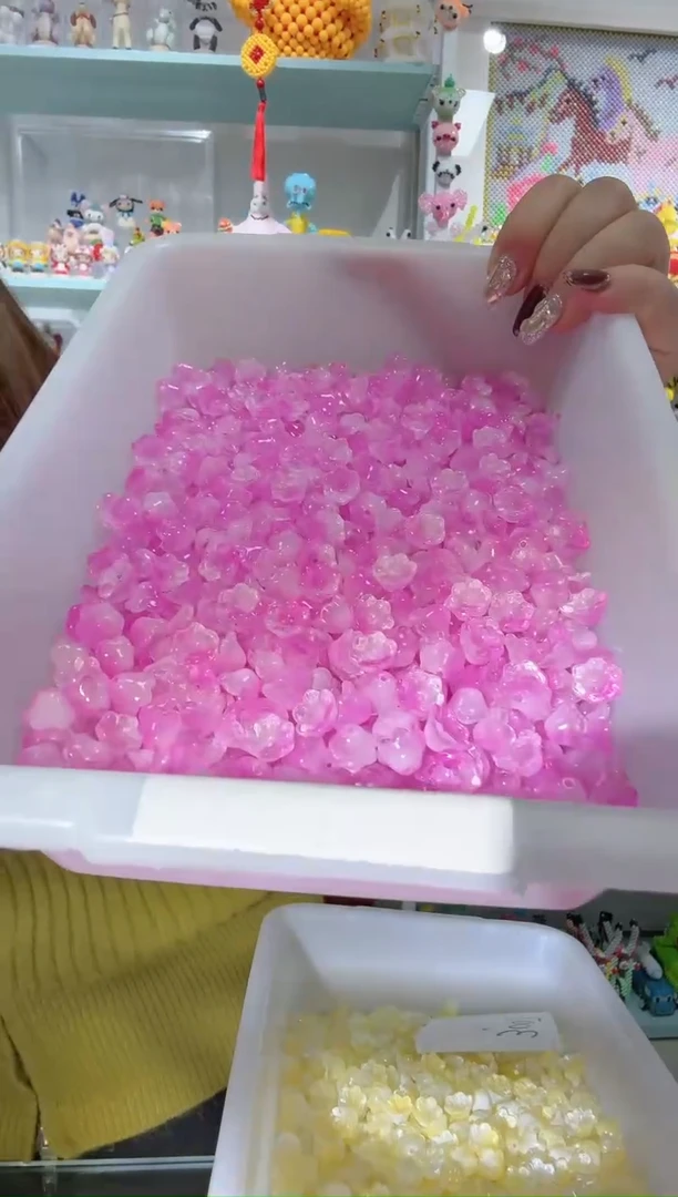 玻璃3008铃兰花100个樱花粉
