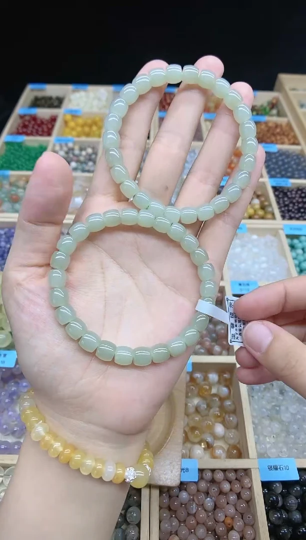 手串未镶嵌和田玉309（需拍四个）且末蓝手串多样性发一