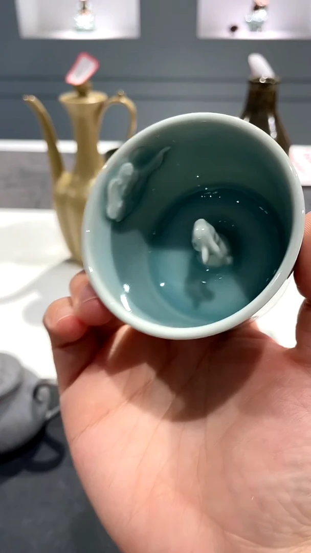 【闪购商品】龙泉青瓷杯盘盖碗壶100