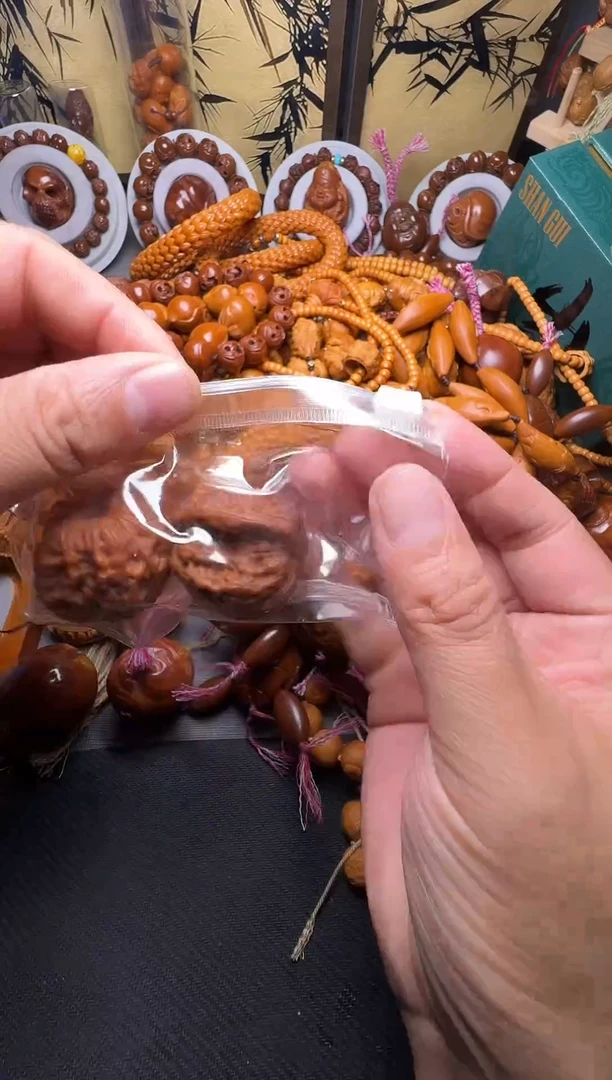 手串橄榄核核桃一对