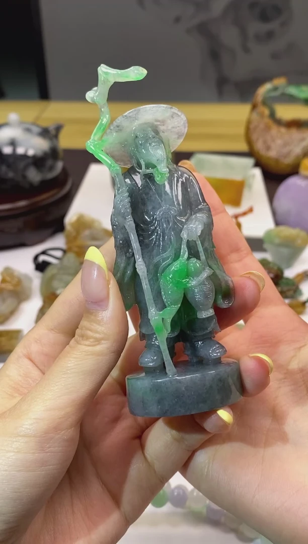 翡翠摆件未镶嵌战**我翡翠小摆件