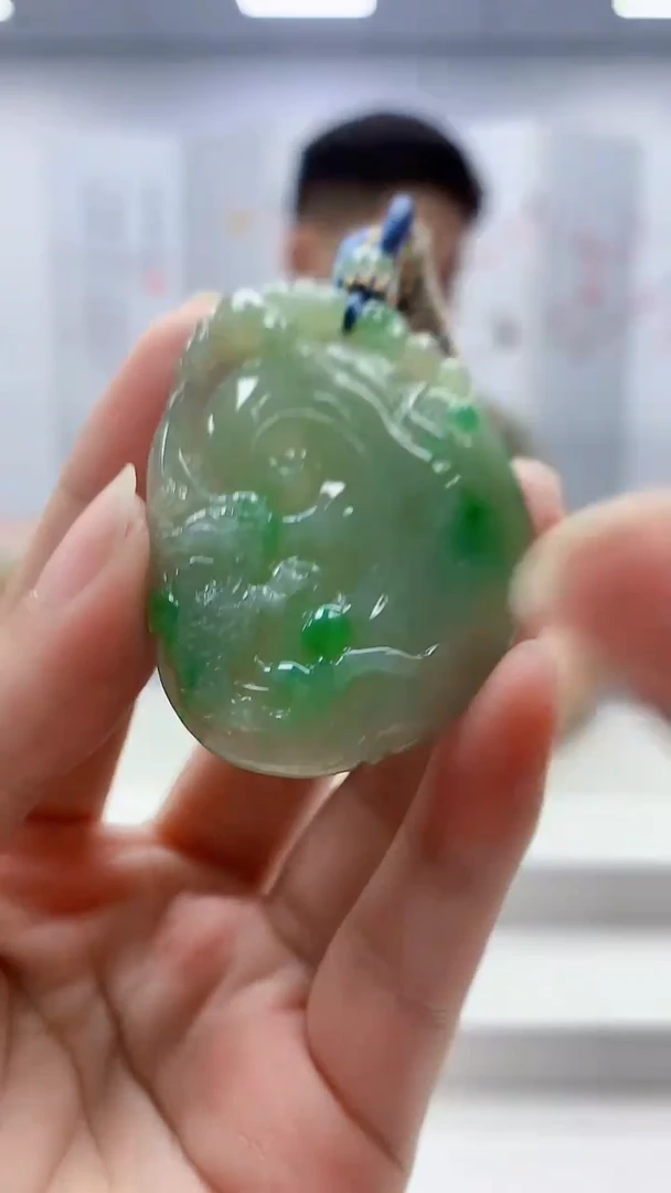 定制翡翠未镶嵌4917ms-毛货挂件82