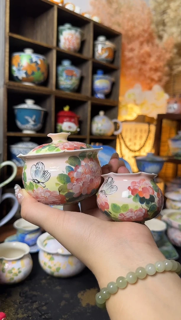 石一紫薇花一碗一杯