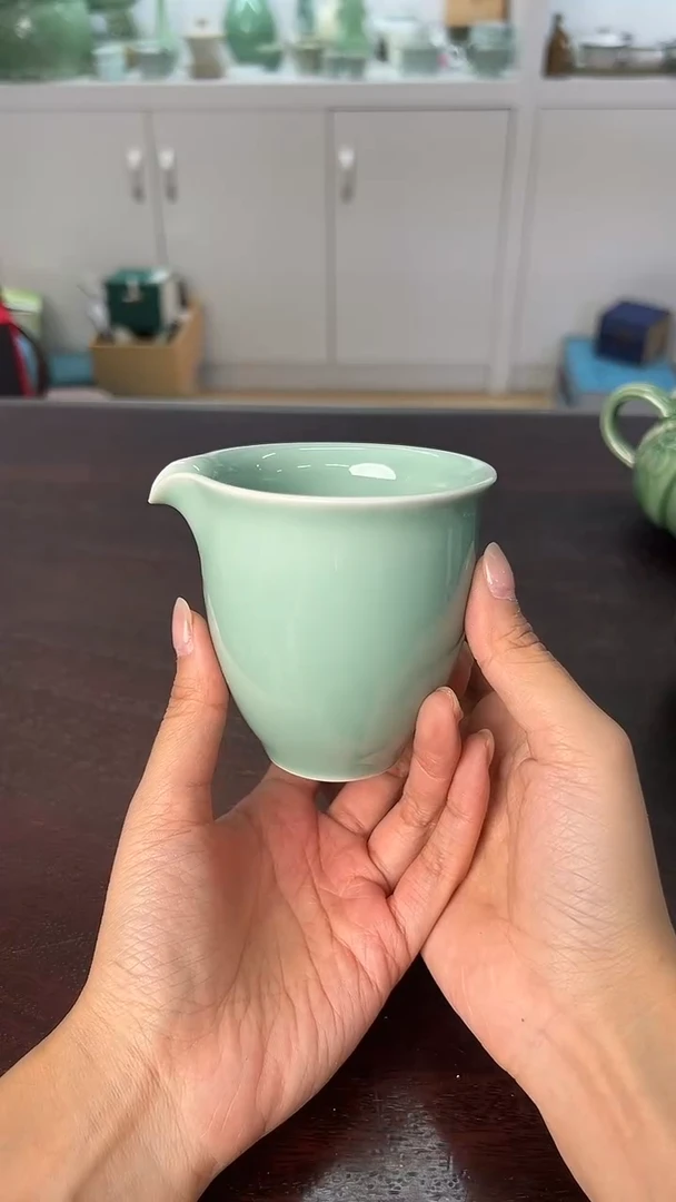龙泉云间青瓷小米茶器