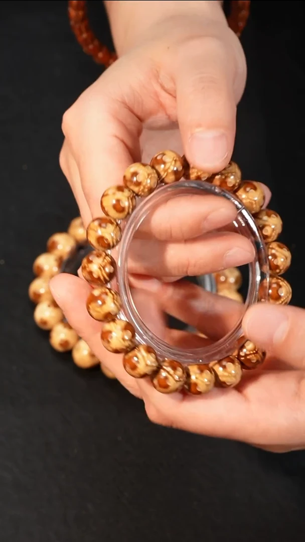 紫金鼠手串小尺寸精品熊猫光珠