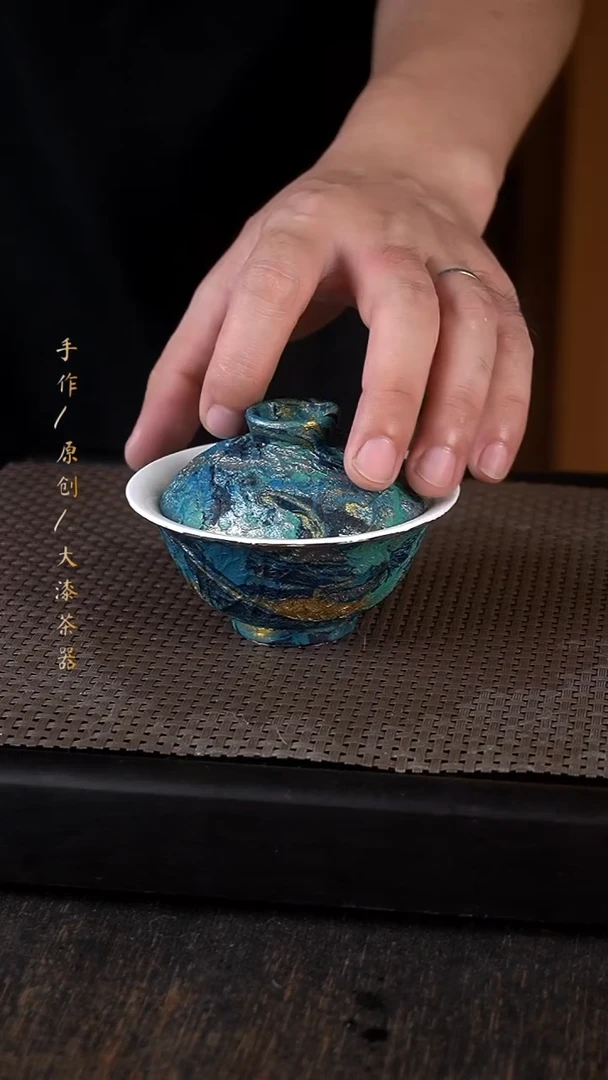 大漆盖碗731小康茶器