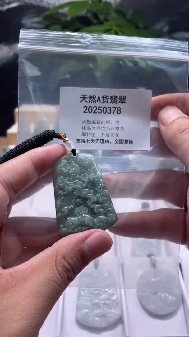 颈饰未镶嵌翡翠天然翡翠A货0824