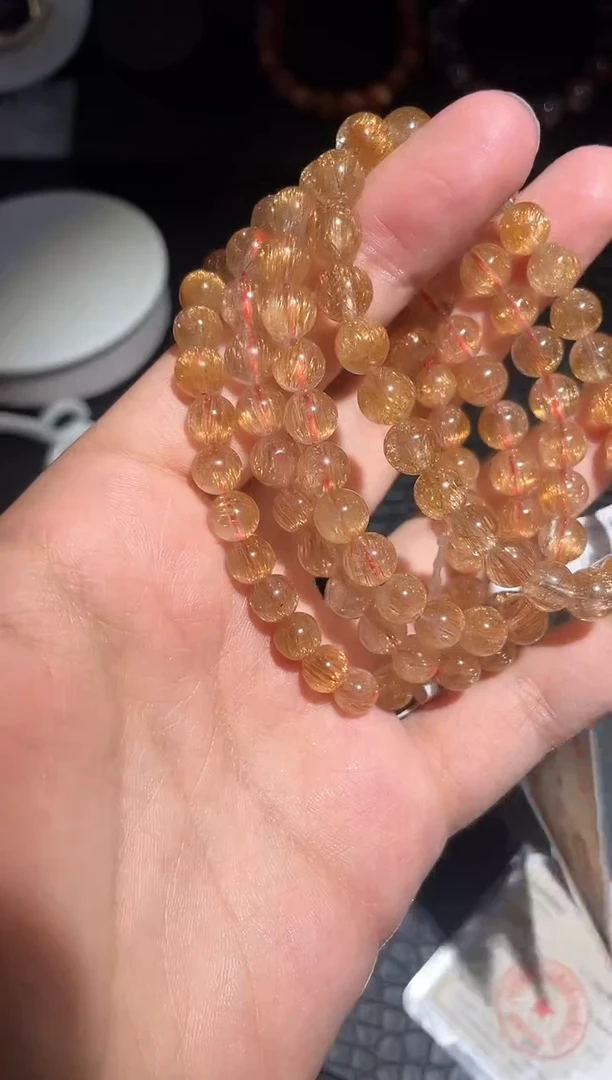【闪购商品】水晶手链未镶嵌发晶单圈A7（多样性发其一）