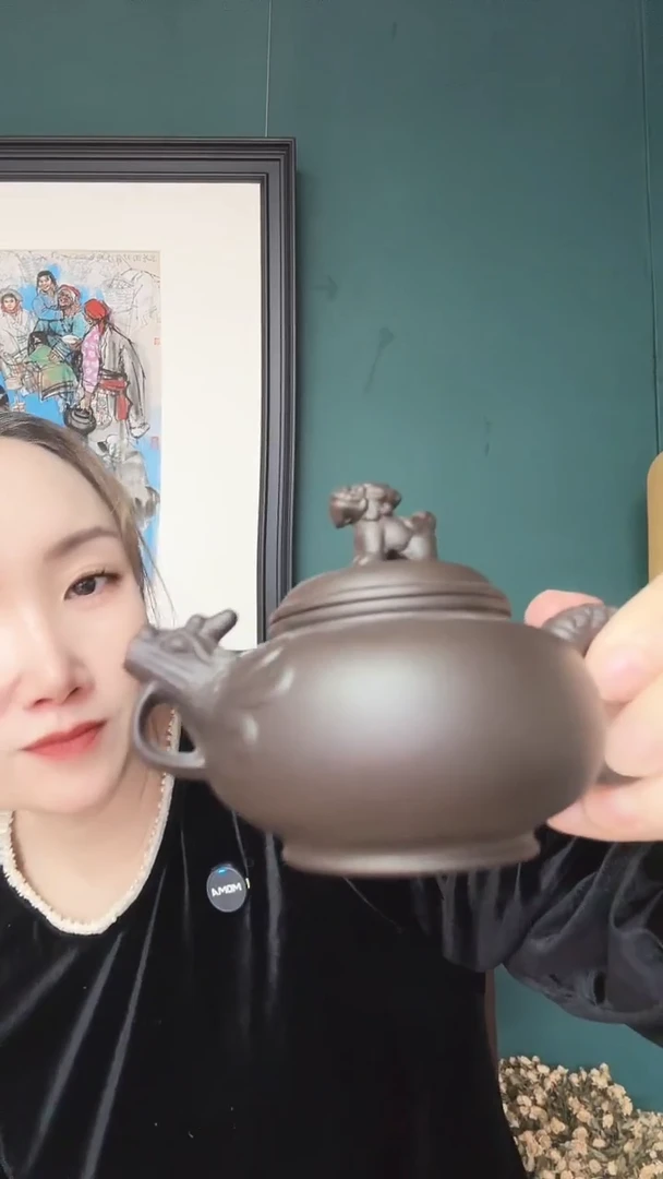 书法紫砂壶神兽神兽