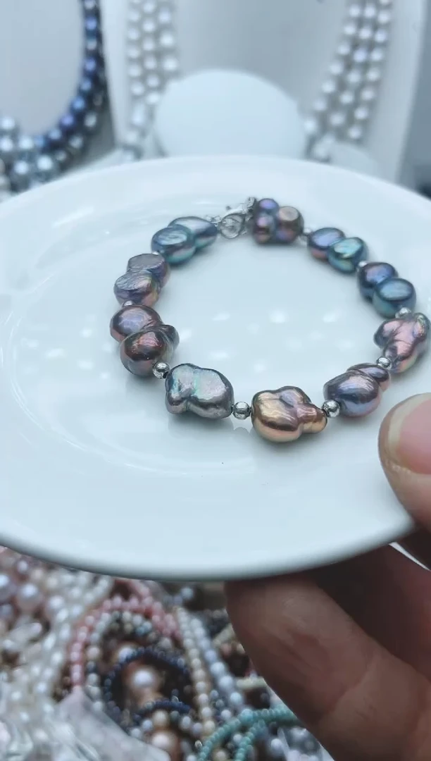 【闪购商品】淡水珍珠颈饰钛钢1