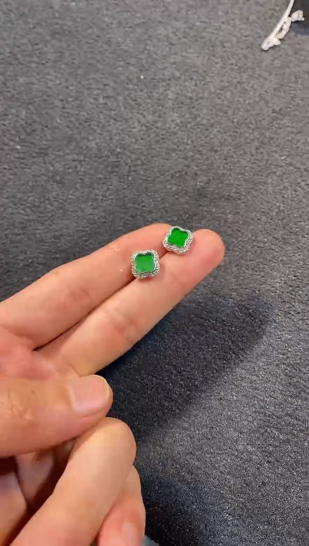 【闪购商品】翡翠耳饰未镶嵌多样性发货发其一