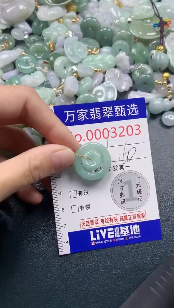 吊坠(不含链)未镶嵌翡翠3203