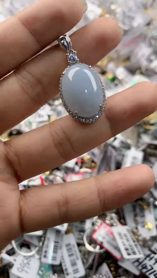银S925镶嵌戒指翡翠333----3