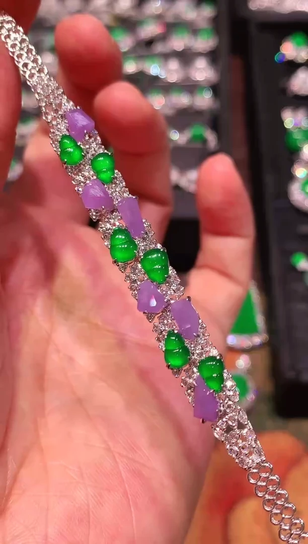 未镶嵌手链翡翠翡翠