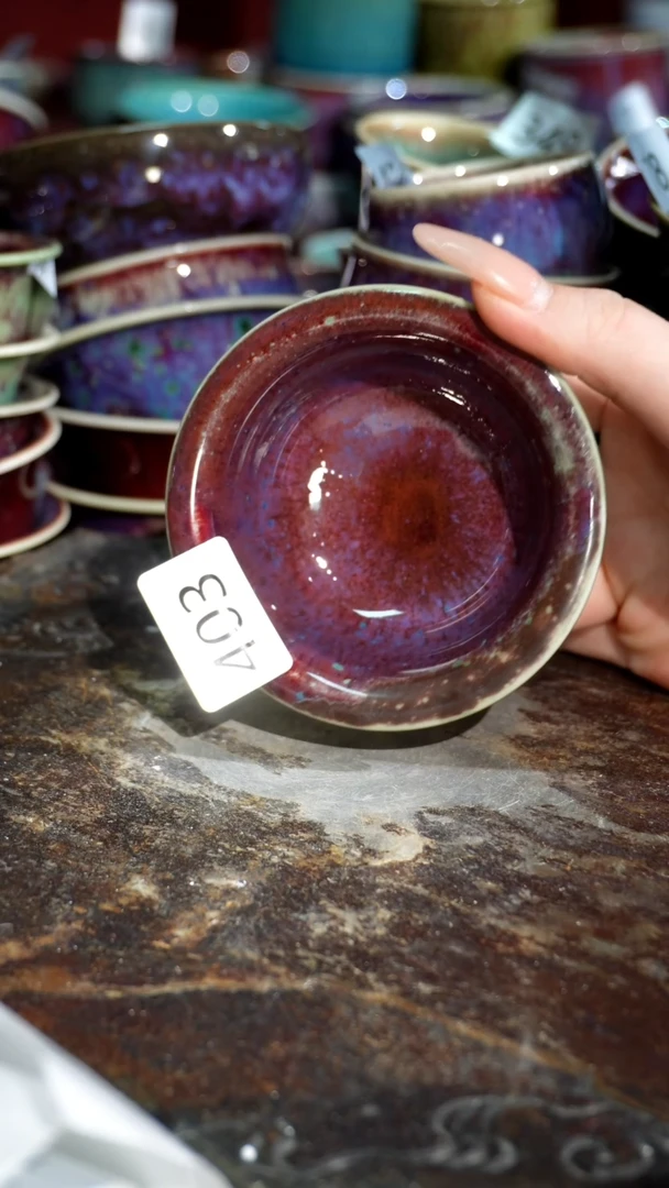 摆件精品窑变钧瓷茶器