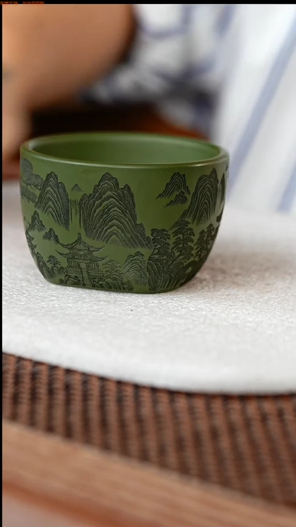 茶杯紫砂原矿主人杯