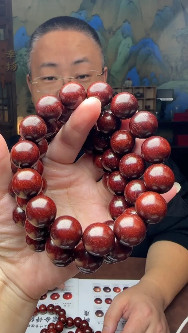 手串/手链小叶紫檀1.5*15颗原汁原味泥料