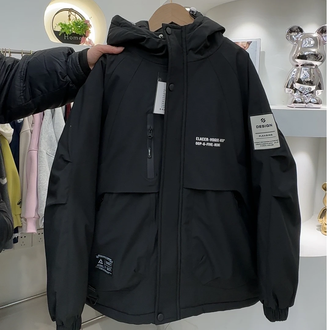 CMW 2024秋冬新款韩版洋气带帽加毛加厚外套 43118