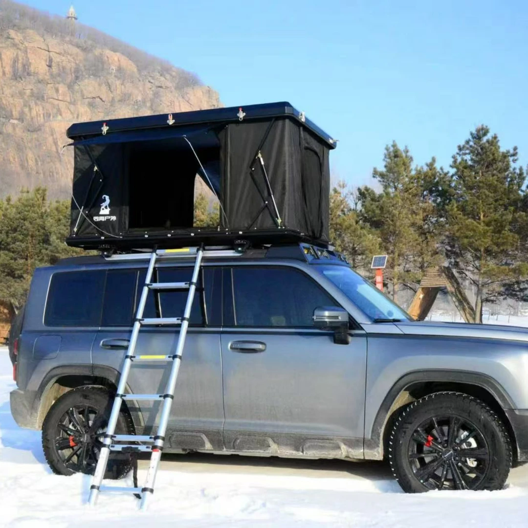 四海为家平峰超大收纳铝壳硬顶防水车顶帐篷