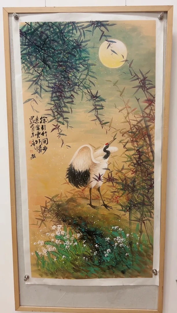 国画李文峰四尺整张鹤