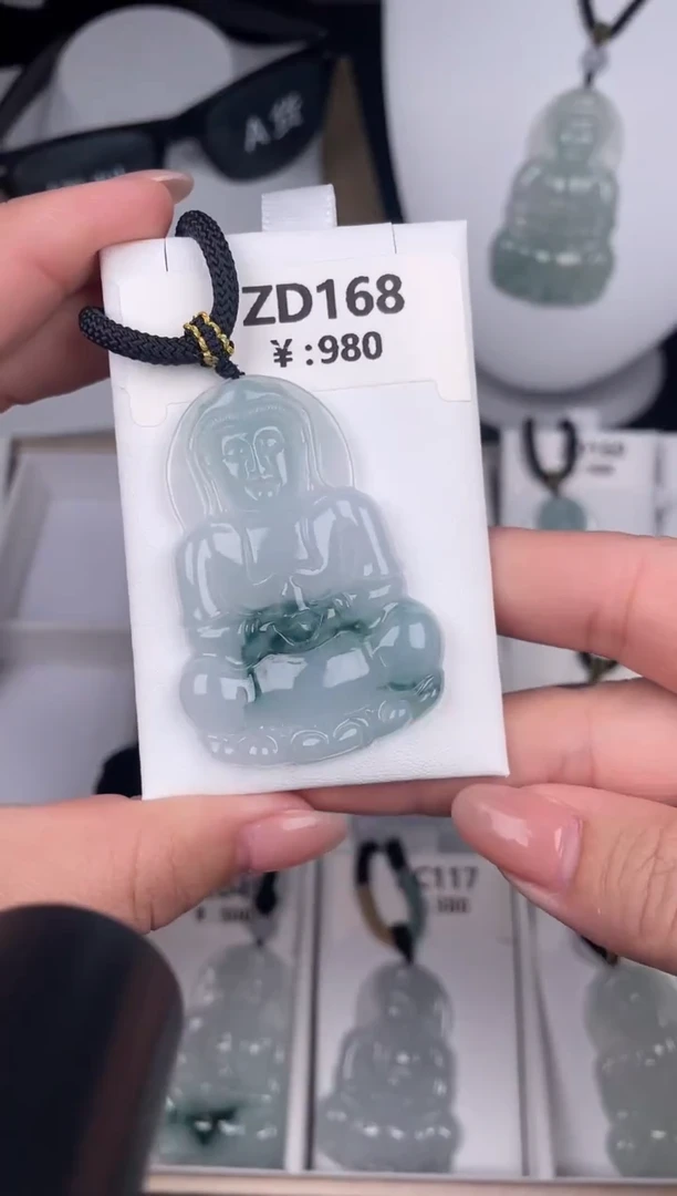 颈饰未镶嵌翡翠ZD168+孤品+送同款绳子