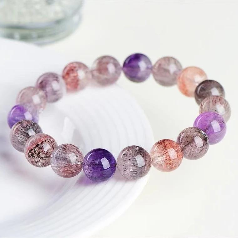 【直播间】天然水晶天然石设计款定制手串