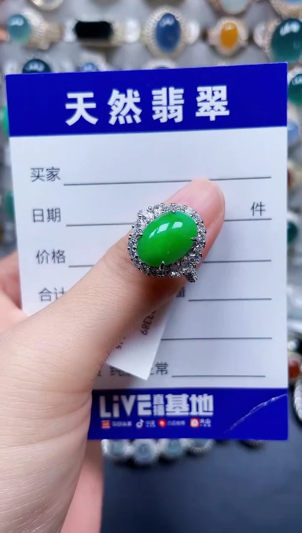 颈饰银S925镶嵌翡翠93