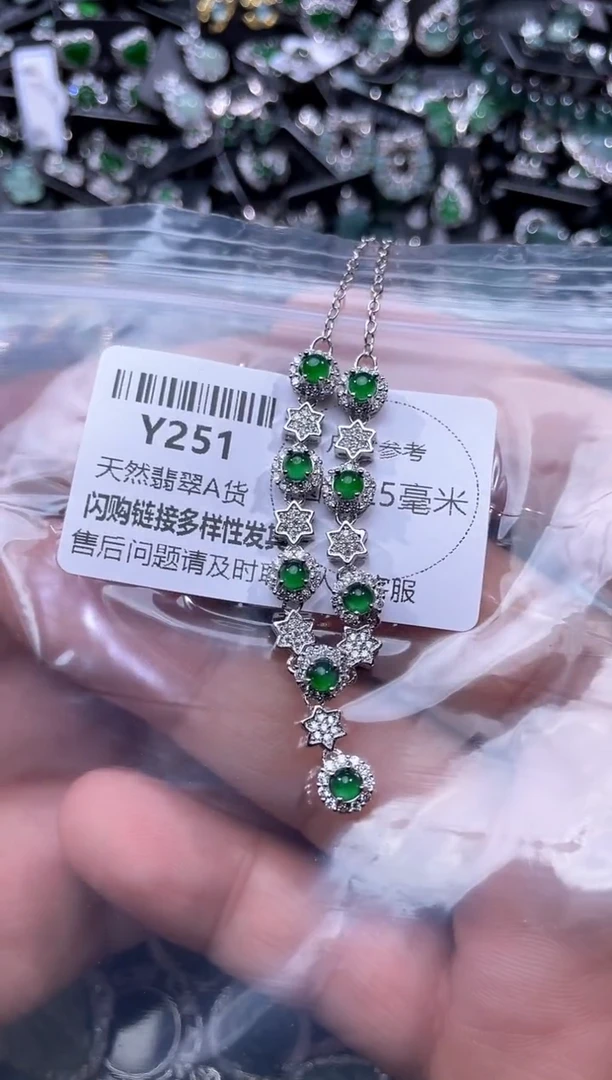 【闪购商品】翡翠颈饰未镶嵌Y251项链