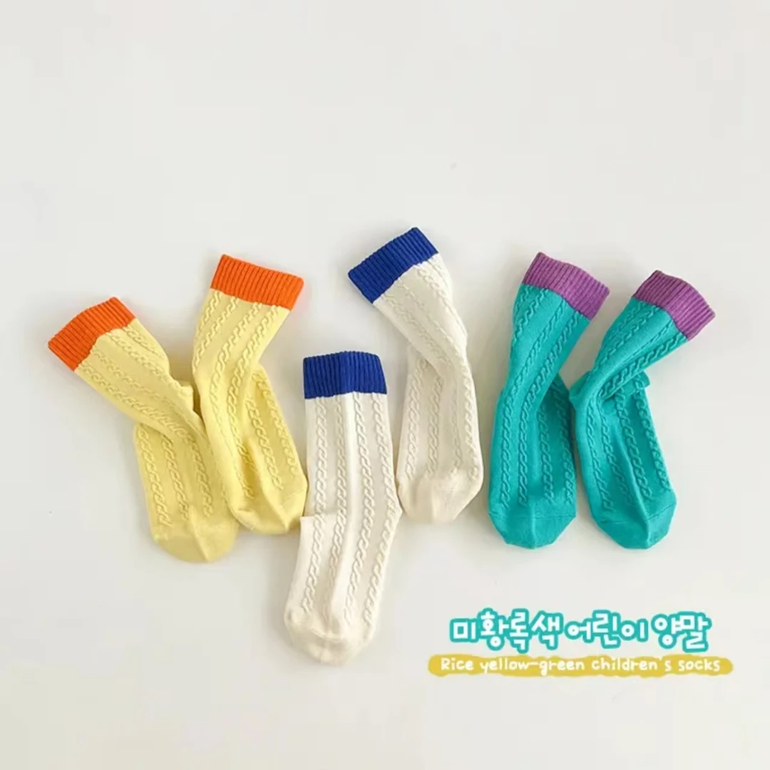 春秋季儿童百搭棉袜中短筒袜透气防臭吸汗浅口卡通宝宝袜子Y-012