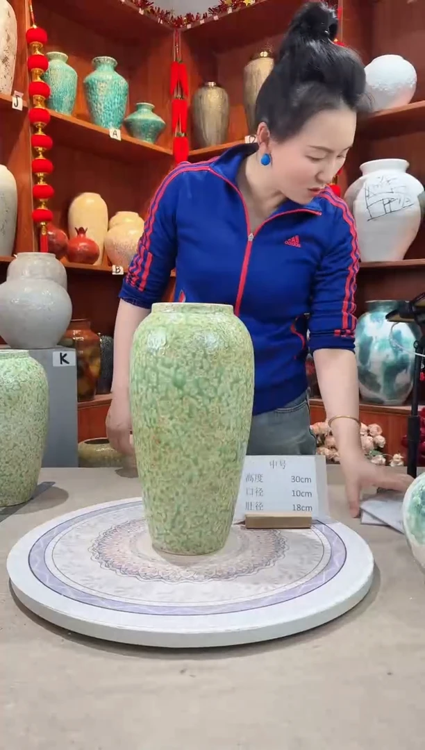 【闪购商品】瓶陶瓷花瓶 无花 春意盎然大号